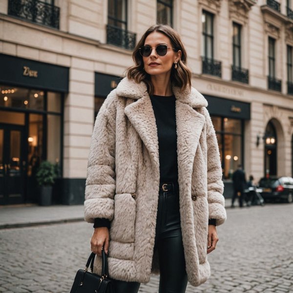 Comment styliser un manteau en fausse fourrure pour une soirée chic?