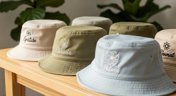 La série de bob en coton bio personnalisé brodé : le nouvel accessoire tendance à adopter